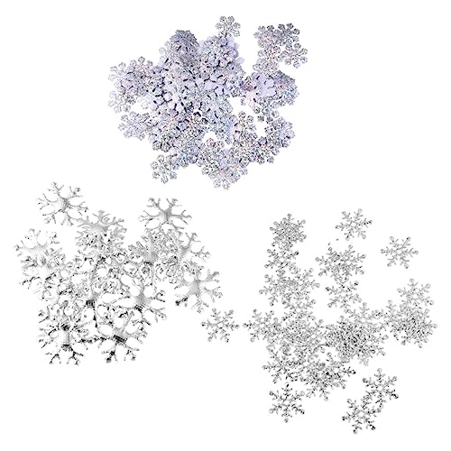 CHILDWEET 500 Stücke Schneeflocken Dekorationen Weihnachten Konfetti Weihnachten Dekorative Zubehör CHILDWEET 500 Stücke Schneeflocken Dekorationen Weihnachten Konfetti Weihnachten Dekorative Zubehör von CHILDWEET
