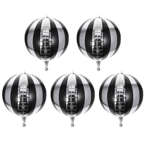 CHILDWEET Aluminiumfolienballon - Dekorative Gestreifte Runde Ballons Für CHILDWEET Aluminiumfolienballon - Dekorative Gestreifte Runde Ballons Für von CHILDWEET