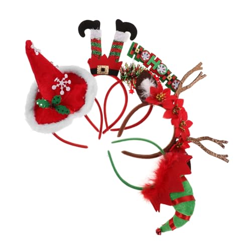 CHILDWEET 5 Stück Weihnachts-stirnband Für Jungen Und Mädchen Erwachsene Urlaubs-accessoires Für Jungen Und Mädchen Erwachsene 3d-cartoon-weihnachtsmütze Kopfbedeckung CHILDWEET 5 Stück Weihnachts-stirnband Für Jungen Und Mädchen Erwachsene Urlaubs-accessoires Für Jungen Und Mädchen Erwachsene 3d-cartoon-weihnachtsmütze Kopfbedeckung von CHILDWEET