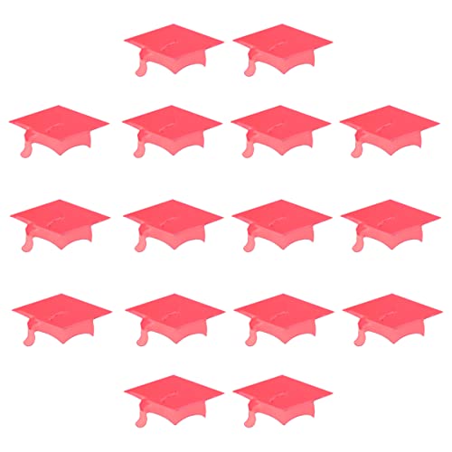 CHILDWEET 600pcs Doktor Hut Party Favors Graduation Tisch Dekorationen Rot Kunststoff Konfetti CHILDWEET 600pcs Doktor Hut Party Favors Graduation Tisch Dekorationen Rot Kunststoff Konfetti von CHILDWEET