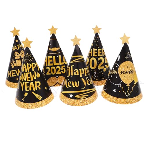 CHILDWEET 6St Foto-Requisiten-Hut Bau Hüte frohes neues jahr stirnbänder Partyhüte für Kappen Partydekoration Neujahrspapierhut Silvesterparty-Kostümset Silvestermützen für Erwachsene CHILDWEET 6St Foto-Requisiten-Hut Bau Hüte frohes neues jahr stirnbänder Partyhüte für Kappen Partydekoration Neujahrspapierhut Silvesterparty-Kostümset Silvestermützen für Erwachsene von CHILDWEET