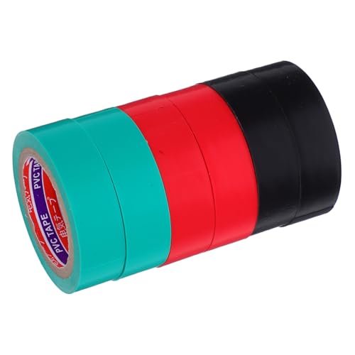 CHILDWEET 6pcs Pvc Elektrische Klebeband Isolationsband Pvc Klebeband Wasser Wassersicheres Klebeband Hochtemperatur Elektrische Bänder CHILDWEET 6pcs Pvc Elektrische Klebeband Isolationsband Pvc Klebeband Wasser Wassersicheres Klebeband Hochtemperatur Elektrische Bänder von CHILDWEET