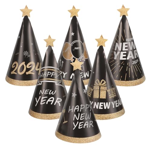 CHILDWEET 6st Partyhüte Aus Papier -partyhut Neonhut Partyzubehör Für Das Jahr Partygeschenke Für Das Neue Jahr Fiesta Steampunk-hut Kegelhüte Zur Partydekoration Jahr Dekorationen Rot CHILDWEET 6st Partyhüte Aus Papier -partyhut Neonhut Partyzubehör Für Das Jahr Partygeschenke Für Das Neue Jahr Fiesta Steampunk-hut Kegelhüte Zur Partydekoration Jahr Dekorationen Rot von CHILDWEET