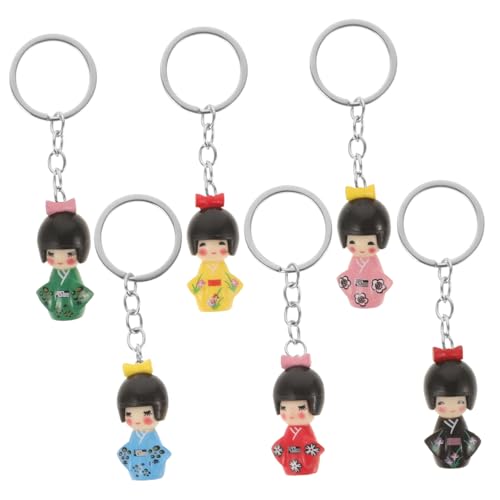 CHILDWEET 6st Schlüsselanhänger Orientalische Puppe Puppenhaus Reize Plüsch Mädchen Karikatur Handtaschenanhänger Kimono-ornament Für Den Tisch Puppenkleidung Kimono-puppenstatue Plastik CHILDWEET 6st Schlüsselanhänger Orientalische Puppe Puppenhaus Reize Plüsch Mädchen Karikatur Handtaschenanhänger Kimono-ornament Für Den Tisch Puppenkleidung Kimono-puppenstatue Plastik von CHILDWEET