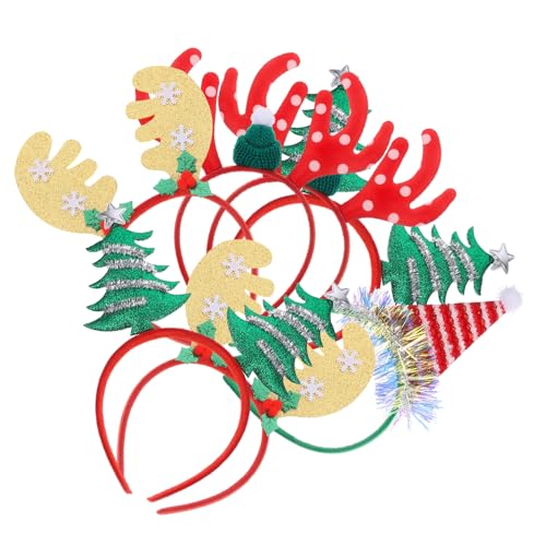 CHILDWEET Elegantes Weihnachts-Haarspangen-Set 7-teilig entzückendes Haarband für Frauen Jungen und Mädchen leichte und verformungsfreie Kopfbedeckung für Partys CHILDWEET Elegantes Weihnachts-Haarspangen-Set 7-teilig entzückendes Haarband für Frauen Jungen und Mädchen leichte und verformungsfreie Kopfbedeckung für Partys von CHILDWEET