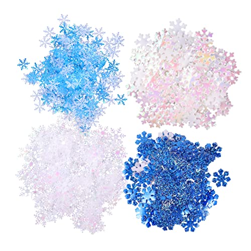 CHILDWEET Mini-Schneeflocken-Ornament 700 Stück verschiedene Größen kreatives Konfetti für festliche Anlässe CHILDWEET Mini-Schneeflocken-Ornament 700 Stück verschiedene Größen kreatives Konfetti für festliche Anlässe von CHILDWEET
