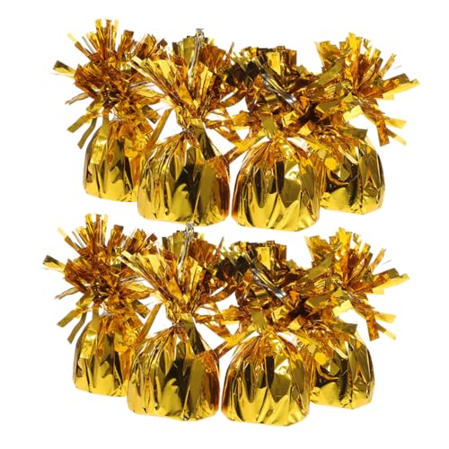 CHILDWEET 8 Stück Ballongewichte Aus Goldfolie Robuste Ballonanker Für Heliumballons Partydekorationen Weihnachtsgeburtstagsfeiern CHILDWEET 8 Stück Ballongewichte Aus Goldfolie Robuste Ballonanker Für Heliumballons Partydekorationen Weihnachtsgeburtstagsfeiern von CHILDWEET