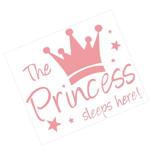 CHILDWEET Princess Sleep Here Wandtattoo Abnehmbarer Wandaufkleber Für Mädchenzimmer Dekorative Krone Wandsticker Einfache Anwendung Für Kinderzimmer Und Schlafzimmer CHILDWEET Princess Sleep Here Wandtattoo Abnehmbarer Wandaufkleber Für Mädchenzimmer Dekorative Krone Wandsticker Einfache Anwendung Für Kinderzimmer Und Schlafzimmer von CHILDWEET