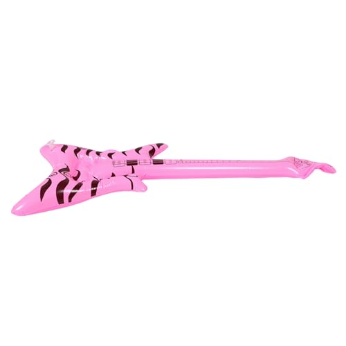 CHILDWEET Aufblasbare Gitarre Rockmusik Partydeko Echt Wirkendes Instrument Leichtes Material Für Jahre Geburtstag Foto Requisiten Karnevalsspielzeug von CHILDWEET
