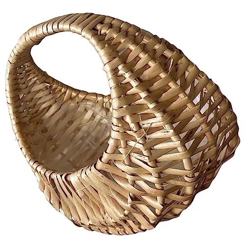 CHILDWEET Blumenmädchenkörbe Handgewebter Aufbewahrungskorb Aus Rattan Für Tragbaren Gewebten Korb Blumenhalter Korb Für Getrocknete Blumen CHILDWEET Blumenmädchenkörbe Handgewebter Aufbewahrungskorb Aus Rattan Für Tragbaren Gewebten Korb Blumenhalter Korb Für Getrocknete Blumen von CHILDWEET