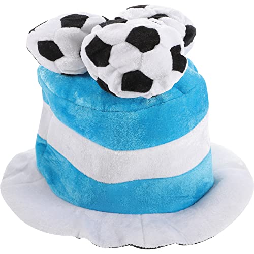 CHILDWEET Fußball-Cheerleader-Hut Fußball-Partyhüte Hut in Fußballform Zylinder mit Fußballdekor football cap Fußball Hut Fußball-Kostümhut Kopfbedeckungen für Fußballfans CHILDWEET Fußball-Cheerleader-Hut Fußball-Partyhüte Hut in Fußballform Zylinder mit Fußballdekor football cap Fußball Hut Fußball-Kostümhut Kopfbedeckungen für Fußballfans von CHILDWEET