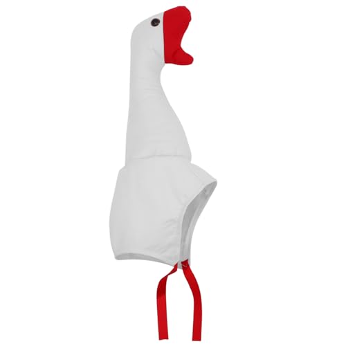 CHILDWEET Gänsekopfbedeckung Kostümzubehör Für Tiergeburtstagsparty Weißer Gänsehut Partyhut- Bequem Für Jungen Und Mädchen CHILDWEET Gänsekopfbedeckung Kostümzubehör Für Tiergeburtstagsparty Weißer Gänsehut Partyhut- Bequem Für Jungen Und Mädchen von CHILDWEET
