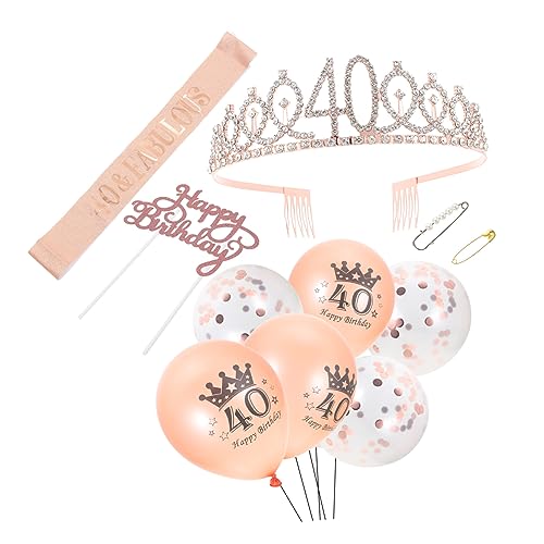 CHILDWEET Luxus-Geburtstags-Party liefert Krone Kuchen Dekorationen Set Frauen Geburtstag Schärpe Ballon Dekorationen CHILDWEET Luxus-Geburtstags-Party liefert Krone Kuchen Dekorationen Set Frauen Geburtstag Schärpe Ballon Dekorationen von CHILDWEET
