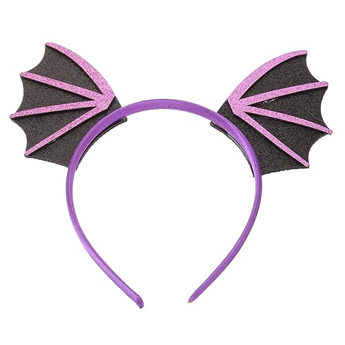 CHILDWEET Halloween Stirnband Fledermaus Flügel Haarreif Leicht für Damen Herren Komfortabel Rutschfest für Halloween Cosplay Festival Party Zubehör von CHILDWEET
