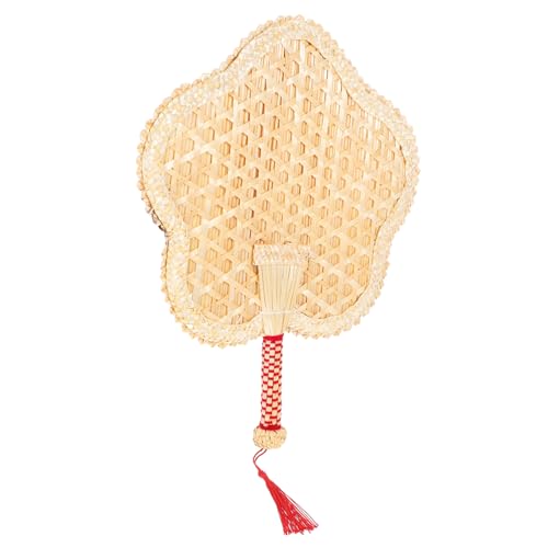 CHILDWEET Handgefertigter Handgewebter Vintage Handventilator mit Griff Sommerlicher Kühlfächer für Outdoor Party Tanz und Dekoration Praktischer Tragbarer Bambusfächer Fünfzackiger Stil CHILDWEET Handgefertigter Handgewebter Vintage Handventilator mit Griff Sommerlicher Kühlfächer für Outdoor Party Tanz und Dekoration Praktischer Tragbarer Bambusfächer Fünfzackiger Stil von CHILDWEET
