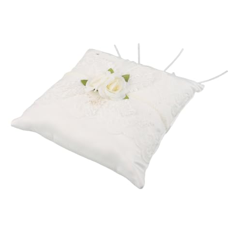 CHILDWEET Hochzeitsringkissen aus Spitzenstoff mit Blumenmotiv Leichtes Weiches Ringträgerkissen für Strand und Vintage Hochzeiten Kompakt und Sicher für Brautpaare CHILDWEET Hochzeitsringkissen aus Spitzenstoff mit Blumenmotiv Leichtes Weiches Ringträgerkissen für Strand und Vintage Hochzeiten Kompakt und Sicher für Brautpaare von CHILDWEET