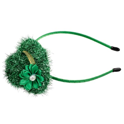 CHILDWEET Irisches Stirnband St. Dekoratives Stirnband Für Frauen Grünes Glückshaarband Irisches Party-stirnband Haarreifen Zum Irischen Tag Mini Zubehör Das Haustier Fräulein von CHILDWEET