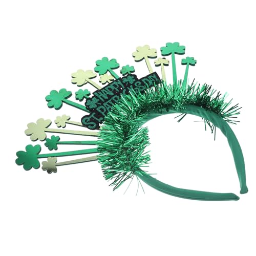 CHILDWEET Irish Day Stirnbänder Kleeblatt-Kopfschmuck St. Patricks Day Headbopper Stirnband Tiara Festival-Party-Haarband st. Patrick Day Haarschmuck bilden schmücken Irland Requisiten von CHILDWEET