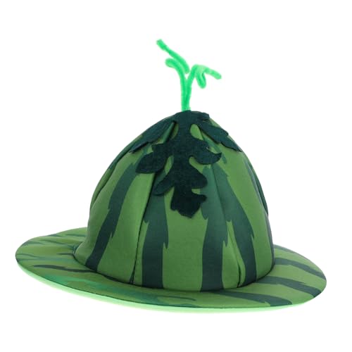 CHILDWEET Lustiger Wassermelonenhut Plüsch Kostüm Kopfbedeckung Party Accessoire für Erwachsene Geburtstag Karneval Halloween Weihnachten von CHILDWEET