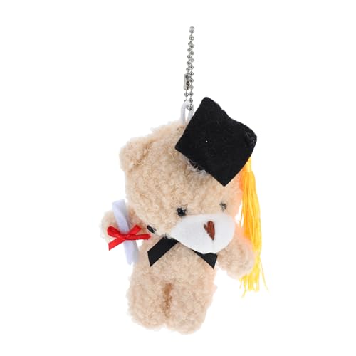 CHILDWEET Mini Plüschbär mit Doktorhut Kuscheltier für Abschlussfeiern DIY Schlüsselanhänger Süße Dekoration für Graduation Partys Weiches Material Detailreiche Verarbeitung CHILDWEET Mini Plüschbär mit Doktorhut Kuscheltier für Abschlussfeiern DIY Schlüsselanhänger Süße Dekoration für Graduation Partys Weiches Material Detailreiche Verarbeitung von CHILDWEET