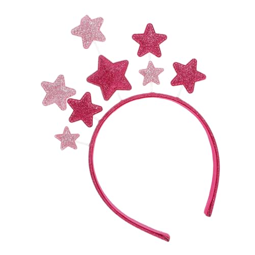 CHILDWEET Pentagramm-stirnband Party-stirnbänder Silvester Zubehör Kopfbedeckung Mädchen Stirnbänder Stern-kopfschmuck Für Frauen Produkte Am Gedenktag Neues Jahr Stirnband Stoff Rot CHILDWEET Pentagramm-stirnband Party-stirnbänder Silvester Zubehör Kopfbedeckung Mädchen Stirnbänder Stern-kopfschmuck Für Frauen Produkte Am Gedenktag Neues Jahr Stirnband Stoff Rot von CHILDWEET