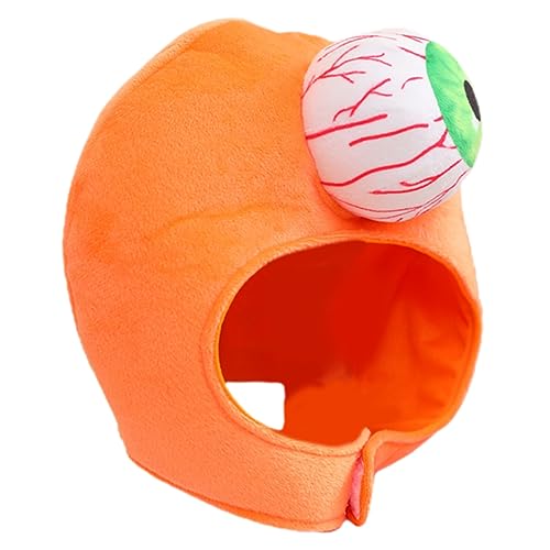 CHILDWEET Plüsch-kopfbedeckung Halloween-augapfel-kopfbedeckung Lustiger, Neuartiger Plüschhut Cosplay-hut Perückenkappe Halloween-kopfschmuck Verrückter Hut Partyhut Orange Pp Baumwolle CHILDWEET Plüsch-kopfbedeckung Halloween-augapfel-kopfbedeckung Lustiger, Neuartiger Plüschhut Cosplay-hut Perückenkappe Halloween-kopfschmuck Verrückter Hut Partyhut Orange Pp Baumwolle von CHILDWEET