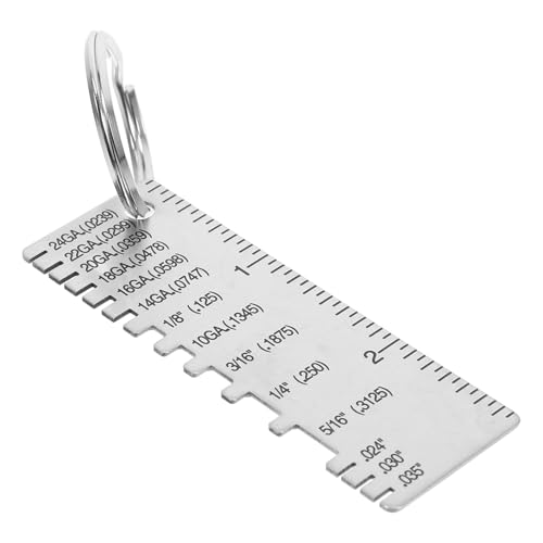 CHILDWEET Schweißnaht-inspektionslineal Überwachung Schweißjacke Messen Kette Schweißen Schlüsselanhänger-clip Messgerät Drahtstärke Farbdickenmesser Schweißmagnete Rostfreier Stahl Silver CHILDWEET Schweißnaht-inspektionslineal Überwachung Schweißjacke Messen Kette Schweißen Schlüsselanhänger-clip Messgerät Drahtstärke Farbdickenmesser Schweißmagnete Rostfreier Stahl Silver von CHILDWEET