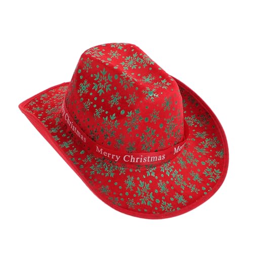 CHILDWEET Weihnachtsmütze Westlicher Trachtenhut Lustiger Cowboyhut Cowboy-westernhut Schornsteinhut Cowboyhut Mit Kuh-print Cowgirl-accessoires Weihnachts-sankt-cosplay-hut Cowboy-hut Stoff CHILDWEET Weihnachtsmütze Westlicher Trachtenhut Lustiger Cowboyhut Cowboy-westernhut Schornsteinhut Cowboyhut Mit Kuh-print Cowgirl-accessoires Weihnachts-sankt-cosplay-hut Cowboy-hut Stoff von CHILDWEET