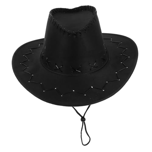CHILDWEET Western-cowboyhut Für Western-cowgirl-hüte Cowgirl-hut Performance-kostümzubehör Dekorative Hüte Performance-hüte Hut Anziehen Jugend-cowboy-hut Partyhut Polyester Black CHILDWEET Western-cowboyhut Für Western-cowgirl-hüte Cowgirl-hut Performance-kostümzubehör Dekorative Hüte Performance-hüte Hut Anziehen Jugend-cowboy-hut Partyhut Polyester Black von CHILDWEET