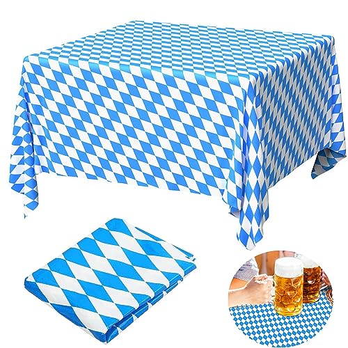 Oktoberfest Tischtuch Bayerische Tischdeko, 137 x 274 cm Bayrisch Blau Weiß Bayern Raute Einweg Tischdecke für Bierzelten Haushalt Catering Oktoberfest Deko Oktoberfest Tischtuch Bayerische Tischdeko, 137 x 274 cm Bayrisch Blau Weiß Bayern Raute Einweg Tischdecke für Bierzelten Haushalt Catering Oktoberfest Deko von CHINS