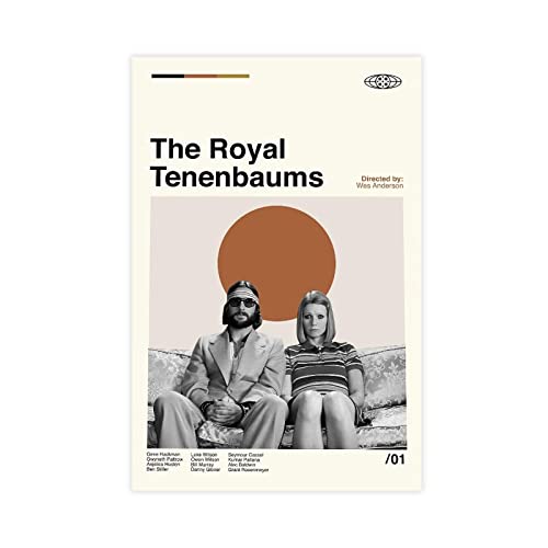 Comedy-Film The Royal Tenenbaums Leinwand-Poster, Wandkunst, Dekordruck, Bild, Gemälde für Wohnzimmer, Schlafzimmer, Dekoration, ungerahmt, 30 x 45 cm von CHIPEL