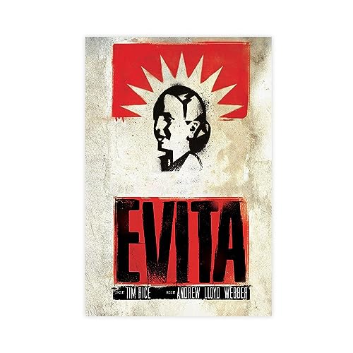 Evita Musikposter auf Leinwand, Schlafzimmer, Dekoration, Sport, Landschaft, Büro, Raumdekoration, Geschenk, ungerahmt, 20 x 30 cm Evita Musikposter auf Leinwand, Schlafzimmer, Dekoration, Sport, Landschaft, Büro, Raumdekoration, Geschenk, ungerahmt, 20 x 30 cm von CHIPEL