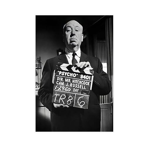 Filmschauspieler – Alfred Hitchcock Leinwand-Poster, Wandkunst, Dekordruck, Bild, Gemälde für Wohnzimmer, Schlafzimmer, Dekoration, ungerahmt, 30 x 45 cm von CHIPEL