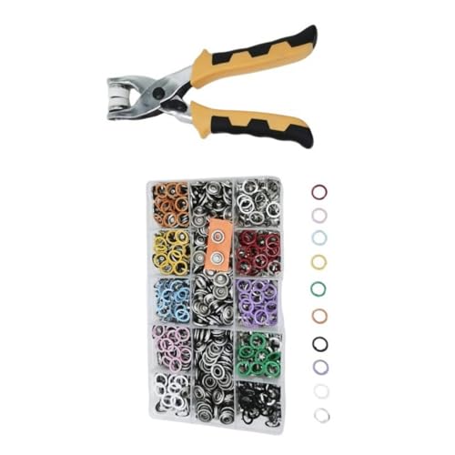 11 mm Metallknopf-Set inklusive Zange für Kleidung, Schuhe, Handtaschen, Verschlüsse für Modedesigner, Profis 11 mm Metallknopf-Set inklusive Zange für Kleidung, Schuhe, Handtaschen, Verschlüsse für Modedesigner, Profis von CHIZISX
