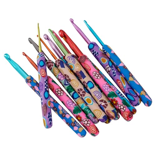 12-teiliges buntes Häkelnadel-Set, 2,0 mm - 8,0 mm, Stricknadel-Zubehör für Handwerk 12-teiliges buntes Häkelnadel-Set, 2,0 mm - 8,0 mm, Stricknadel-Zubehör für Handwerk von CHIZISX