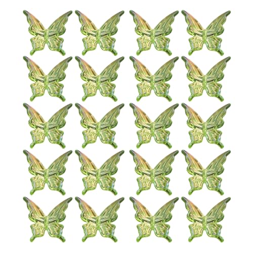 20pcs Acryl Schmetterlingsperlen Halsketten Und Armbandzubehör Lose Perlen Für Schmuckdesigner Und Handwerksliebhaber von CHIZISX