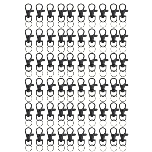 60 Stück drehbare Ringe in verschiedenen Farben mit Metallkonstruktion, ideal für personalisierte Schlüsselanhänger und Taschenanhänger, Mehrzweck-Drehverschlüsse 60 Stück drehbare Ringe in verschiedenen Farben mit Metallkonstruktion, ideal für personalisierte Schlüsselanhänger und Taschenanhänger, Mehrzweck-Drehverschlüsse von CHIZISX