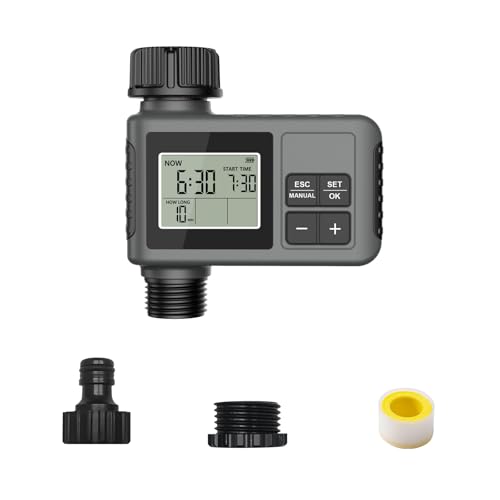 Automatisierter Rasensprinkler-Timer, anpassbare Timing-Option, wetterbeständig, für den Außenbereich von CHIZISX