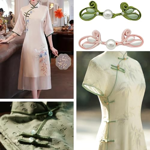 Basteln Nähen Perlen Frösche Knopfverschlüsse Chinesischer Knotenverschluss Cheongsam Knöpfe Schnalle Kleidung Han Anzug Dekoration Basteln Nähen Perlen Frösche Knopfverschlüsse Chinesischer Knotenverschluss Cheongsam Knöpfe Schnalle Kleidung Han Anzug Dekoration von CHIZISX