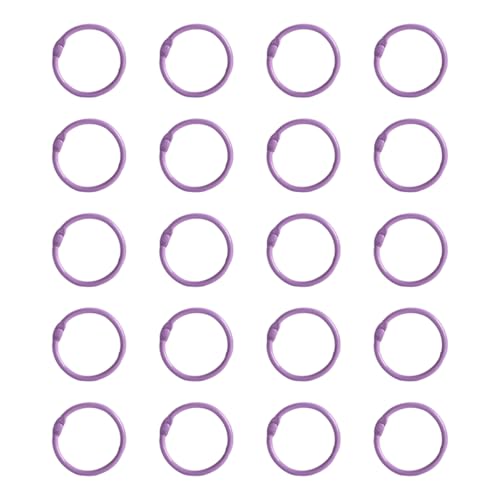 Buchbinderinge aus Metall, 25 mm, einfach zu verwenden, zum Binden von Notizbüchern, Fotoalben und Bastelbedarf, 20 Stück Buchbinderinge aus Metall, 25 mm, einfach zu verwenden, zum Binden von Notizbüchern, Fotoalben und Bastelbedarf, 20 Stück von CHIZISX