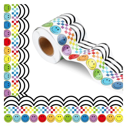 Bulletin Board Border Grenze 32 8ft Long Lächelnde Gesichtsgrenzverkleidung Wandaufkleber Für Klassenzimmer Whiteboard Bulletin Board Border Grenze 32 8ft Long Lächelnde Gesichtsgrenzverkleidung Wandaufkleber Für Klassenzimmer Whiteboard von CHIZISX