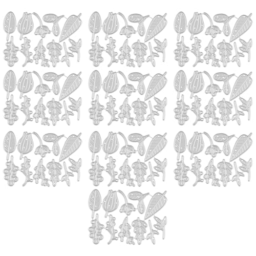 CHIZISX 10 Stück Weihnachts-Stanzformen, Blumen- und Blatt-Stanzformen, hohle Tier-Prägeschablonen für die Kartenherstellung, Sc CHIZISX 10 Stück Weihnachts-Stanzformen, Blumen- und Blatt-Stanzformen, hohle Tier-Prägeschablonen für die Kartenherstellung, Sc von CHIZISX