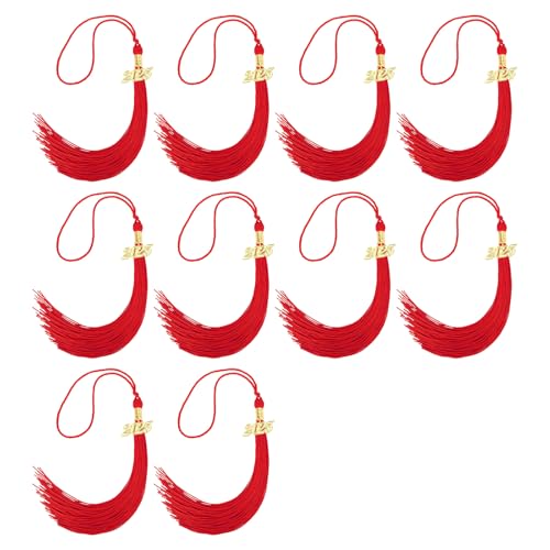 CHIZISX 10pcs Abschlusshut Quasten Charme Klasse Von 2025 Abschlusshut Dekoration Quasten Für Junggesellenkleid Abschlusshut CHIZISX 10pcs Abschlusshut Quasten Charme Klasse Von 2025 Abschlusshut Dekoration Quasten Für Junggesellenkleid Abschlusshut von CHIZISX