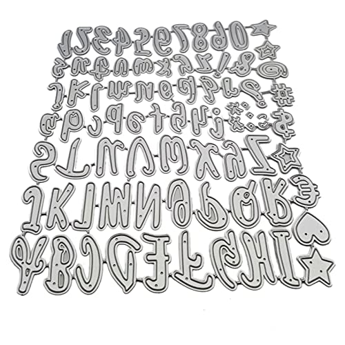 CHIZISX 26 Buchstaben 0–9 Zahlen Metall Stanzformen Schablone Scrapbook For von CHIZISX