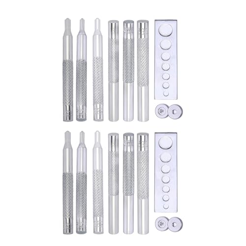 CHIZISX 2Sets Leder Taste Taste Förderer Werkzeug Leder Stanzwerkzeug Mit Basisbefestigungsanlagen Installation CHIZISX 2Sets Leder Taste Taste Förderer Werkzeug Leder Stanzwerkzeug Mit Basisbefestigungsanlagen Installation von CHIZISX