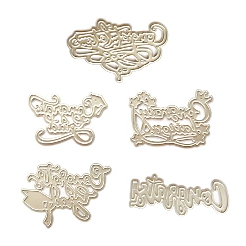 CHIZISX Abschluss-Herzlichen Glückwunsch, Metall-Stanzformen, DIY-Handwerk, Karbonstahl, Prägevorlage, Schablone, Scrapbooking f von CHIZISX