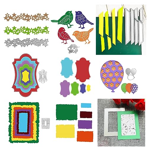 CHIZISX Ballon Vogel Metall Stanzformen Scrapbooking Schablone Stanzungen Karte Prägung Fotoalbum Vorlage Form Dekoration von CHIZISX