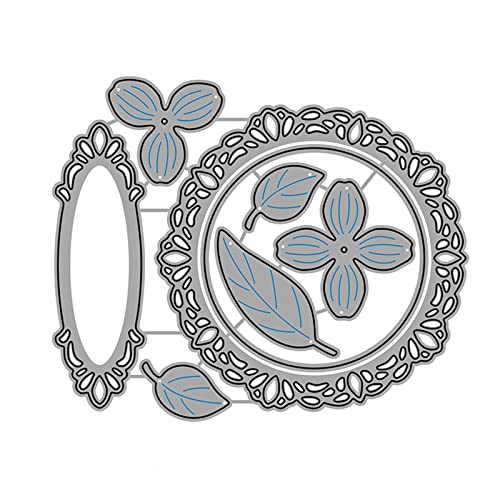 CHIZISX Blumen-Kreis-Rahmen-Stanzformen, zarte Prägeschrift, Schablonen für DIY-Scrapbooking, Journaling, Verzierungen CHIZISX Blumen-Kreis-Rahmen-Stanzformen, zarte Prägeschrift, Schablonen für DIY-Scrapbooking, Journaling, Verzierungen von CHIZISX