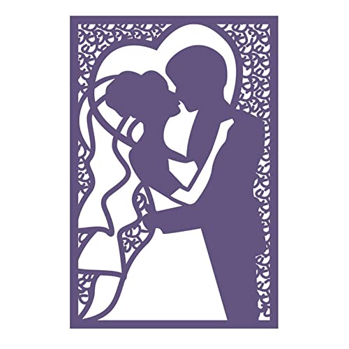 CHIZISX Braut Bräutigam Stanzformen Stempel Handwerk Vorlage Form Schablonen zum Prägen Scrapbooking Fotoalbum CHIZISX Braut Bräutigam Stanzformen Stempel Handwerk Vorlage Form Schablonen zum Prägen Scrapbooking Fotoalbum von CHIZISX