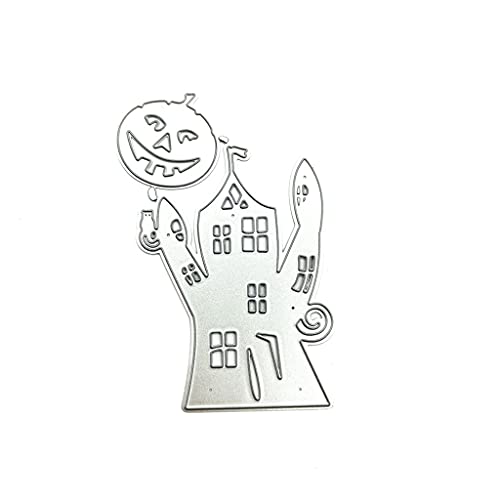CHIZISX Halloween Haus Metall Stanzformen Schablone Scrapbooking Album Papier Karte Vorlage Form Präge Handwerk Dekoration von CHIZISX